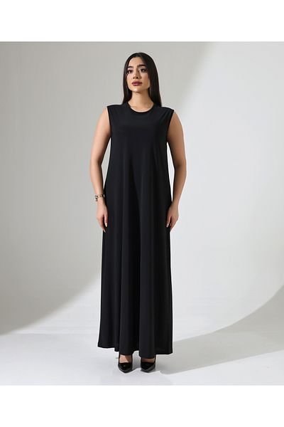 Fi'l Arz Fashion Long Zero Sleeve Dress