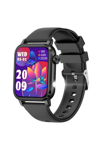 OEM Ceas Smartwatch Unisex COOSTAR CR067, 1.85" IPS HD, BT 5.4, LED, FitCloudPro, Silicon, Negru