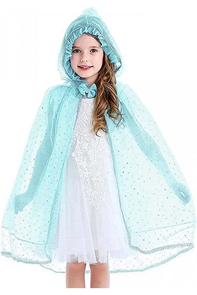 Tyidalin princess cape, polyester/tulle, blue, 116 - 122