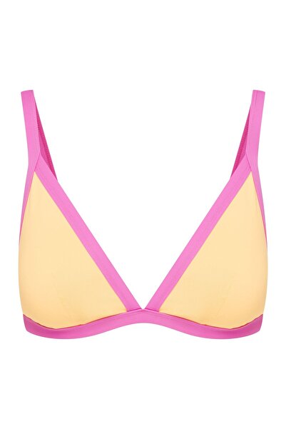 Bloovii Bikini Top Triangle Swim Bralette Two-Color V-Cut Decollete Removable Pads | Miamibeach