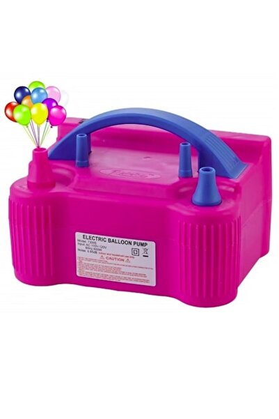 LEIBOO Pompă electrică pentru baloane cu prize duble, 600W, plastic, 19,5 cm x 14 cm x 13 cm, roz intens