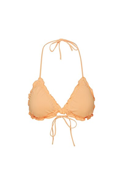 Bloovii String Bikini Top Triangle Bralette with Ruffle & Removable Pads | Hawai