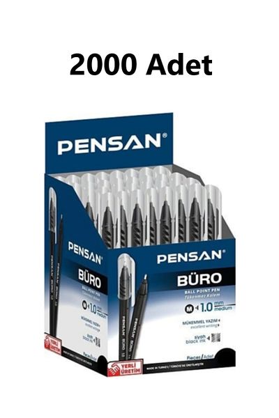 Pensan Tukenmez Pen Buro 1mm Black 2000Li Box