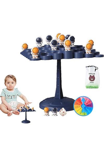 Flippy Interactive Game, Flippy, Astronauts in Balance, +3 Years, Plastic, 50 Pawns, 14 x 7 x 14 cm, Blue