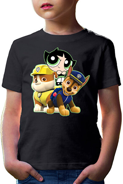 OEM Tricou copii Paw Patrol Buttercup Powerpuff Girls Police Pup