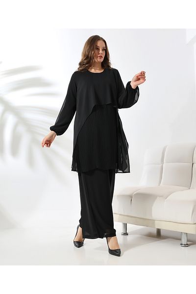 Fi'l Arz Fashion Pleated Chiffon Tunic