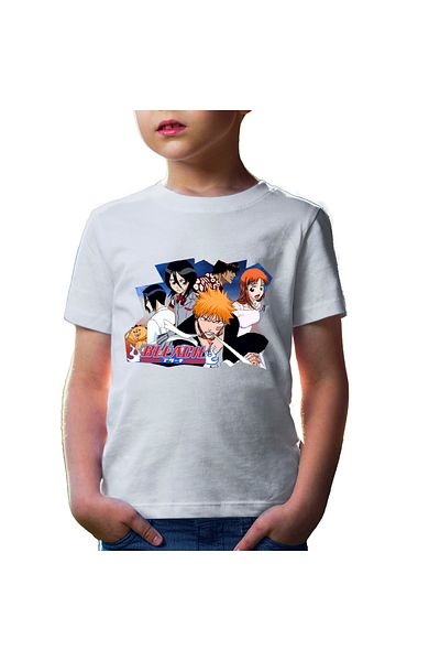 OEM Tricou copii Bleach Ichigo Kurosaki Anime Manga Crew