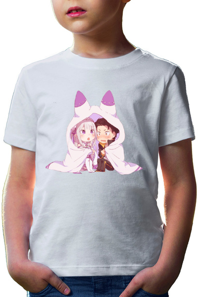 OEM Tricou copii Re Zero Subaru Emilia Best Waifu Magic Another World