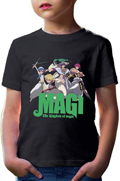 OEM Tricou copii Magi The Labyrinth of Magic Team Alladin Alibaba Sinbad Magi...