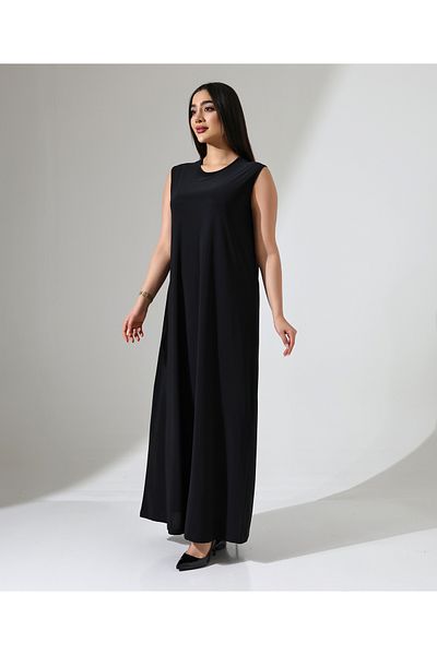 Fi'l Arz Fashion Long Zero Sleeve Dress