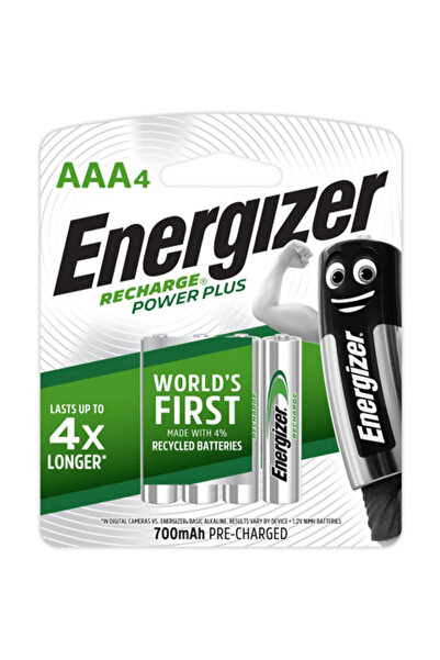 Energizer 4-Piece 700mAh AAA Alkaline Recharge Batteries