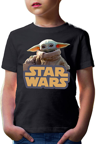 OEM Tricou copii Star Wars Baby Yoda Cute Small Logo Power