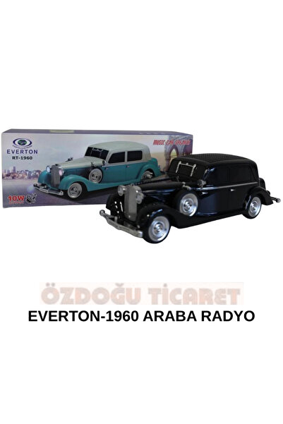 ÖZDOĞU TİCARET EVERTON RT-1960 Mavi Arabalı Bluetooth Fm-Usb-Tf-Aux Şarjlı No...