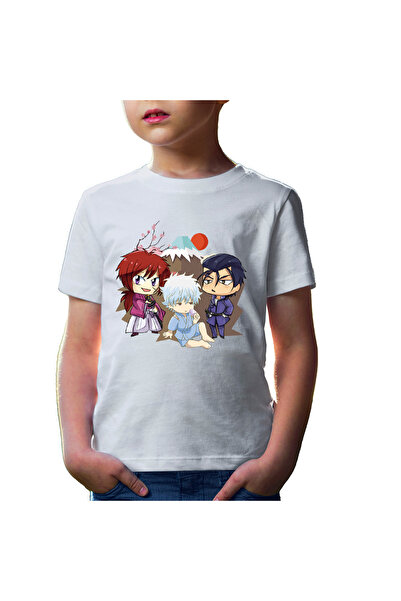 OEM Tricou copii Rurouni Kenshin Chibi Trio Kenshin Gintoki Hajime