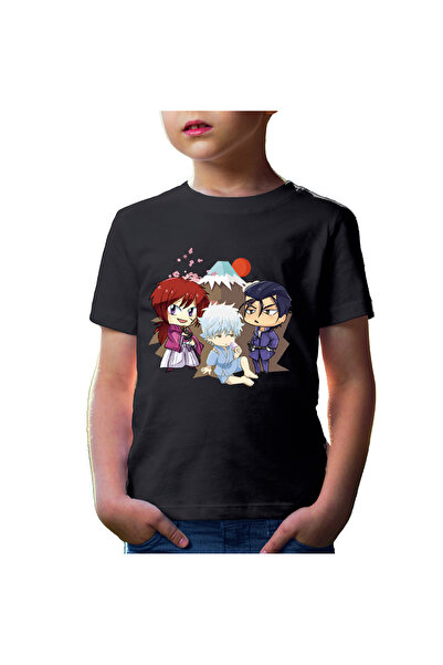 OEM Tricou copii Rurouni Kenshin Chibi Trio Kenshin Gintoki Hajime