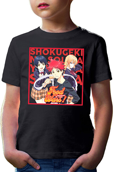 OEM Tricou copii Food Wars Souma Megumi Erica Trio Anime Cook