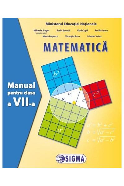 Editura Sigma Mathematics. Textbook for the 7th grade, Mihaela S