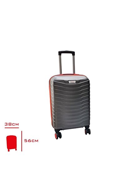 sisus TRAVEL VALİZ KABİN BOY ANTRASİT/TURUNCU ZEUS