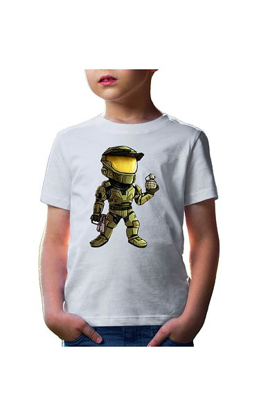 OEM Tricou copii Halo Grenade Combat Soldat Video Game