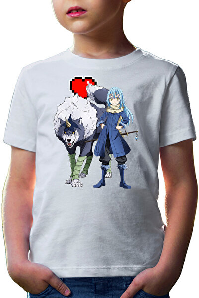 OEM Tricou copii TenSura Slime Isekai Rinmuru Ranga Minecraft Heart