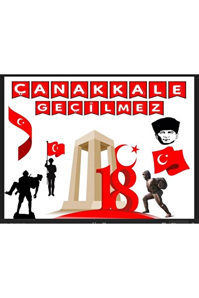 PROMISEBACKDROP2 Çanakkale Geçilmez Okul Pano,Kumaş Arka Fon 150X200
