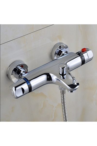 SMART GADGETS C&A Thermostatic Shower Faucet Brass, Temperature Control at 38°C, Anti-Scalding Protection, Memory Fun