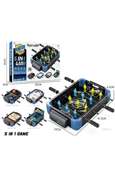 Flippy Game Table, Football, Basketball, Bowling, Curling, Hockey Field, With Scoreboard