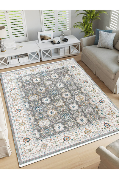 Home VİNTAGE, ETNİK DESENLİ SANATSAL CROSS DOKUMA SALON VE OTURMA ODASI HALISI