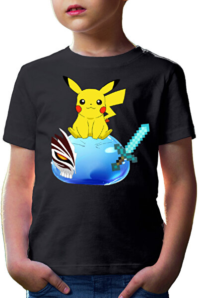 OEM Tricou copii TenSura Slime Isekai Pikachu Ichigo Ghoul Minecraft
