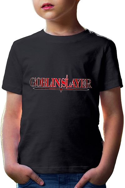 OEM Tricou copii Goblin Slayer Logo Kumo Kagyu Light Novel Anime Manga