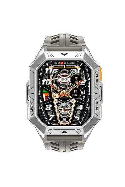 OEM TWINKLER TKY-S09 Men's Smartwatch, 2.13" AMOLED, BT 5.4, Altimeter, Oximeter, Sports, Black