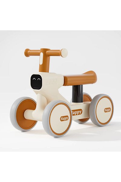 Nichiduta Ride-On balance vehicle for children, Happy Beige, with sounds and lights, from 1 year, from