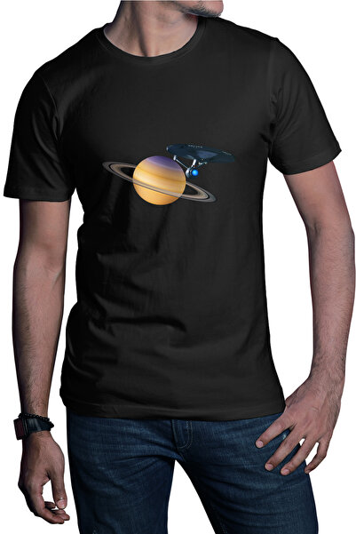 OEM Ανδρικό T-shirt Star Trek Enterprise Saturn Solar System Voyager