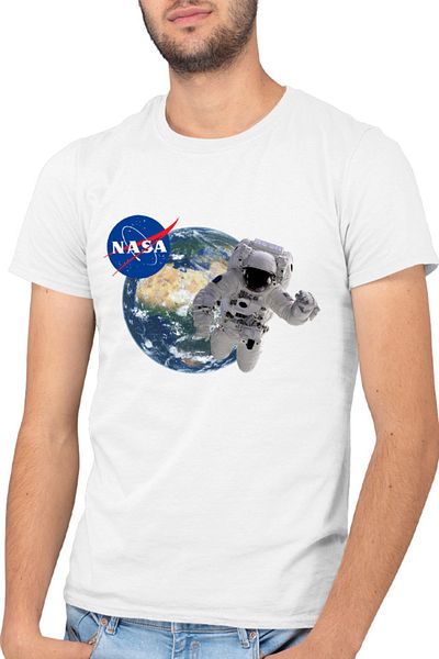 OEM Men's NASA Astronaut Earth Planet Universe T-shirt