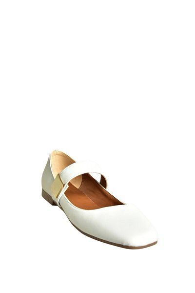 Fox Shoes U726454509 Balerini albi de damă