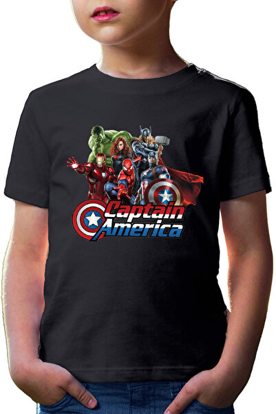 OEM Tricou copii Captain America Hulk Iron Man Catgirl Marvel DC Comics