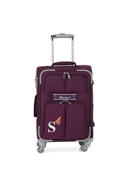 Senator Soft Side Luggage Lightweight Suitcase Spinner Expandable Luggage For Travel Ll003 (PURPLE)
