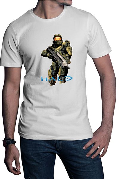 OEM Men's T-shirt Halo Spartan Soldier Army Hero Master