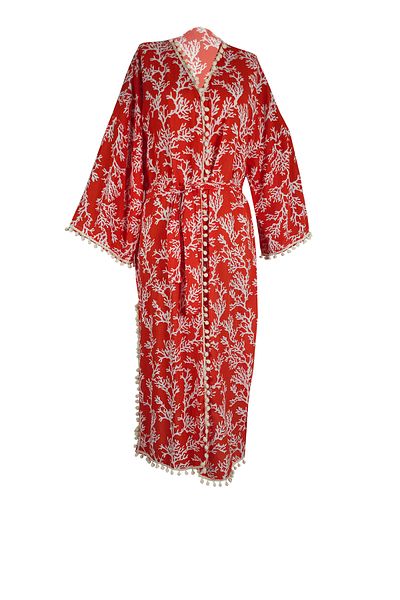 MANOTRES Coral Tassel Kimono