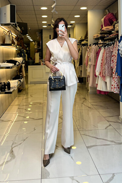 Vosse Ekol Taş Kuşaklı Saten Takım