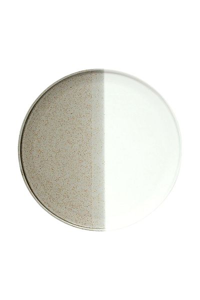 EasyLife Half Glazed Porcelain Dessert Plate 21cm