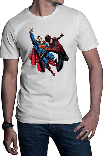 OEM Men's T-shirt Spiderman Superman Mission Venom
