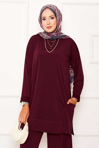 EBRUTESETTÜR Pocket Detailed Sandy Double Set