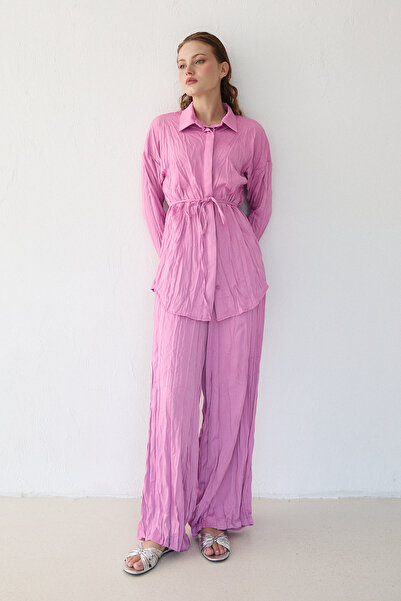 Melike Tatar Σετ πουκάμισο Crash Satin 32-3568