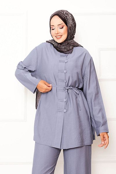EBRUTESETTÜR Front Brit Detailed Waistband Double Set with Lace-Up