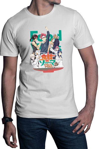 OEM Tricou barbati Food Wars Group Photo Souma Megumi Alice Cookers Rivals