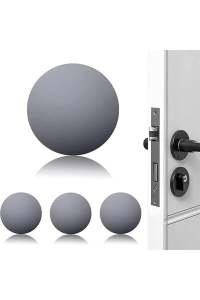 PROCART Door handle stopper, round, self-adhesive, diameter 6 cm