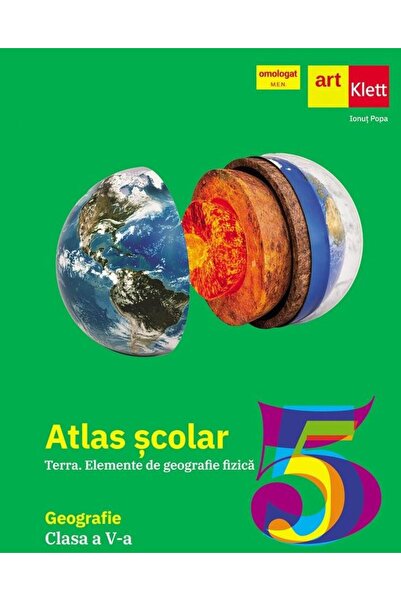 Editura Art Klett Atlas scolar - Terra. Elemente de geografie fizica