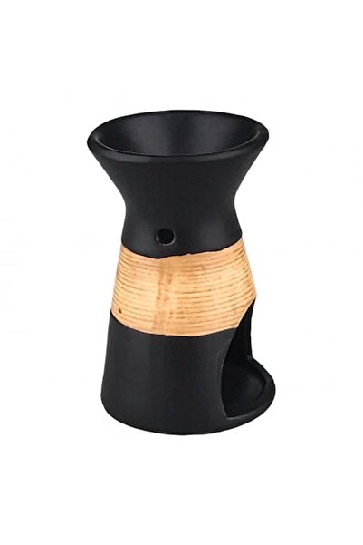 OEM Ceramic Candle Holder, 8x13 cm Black