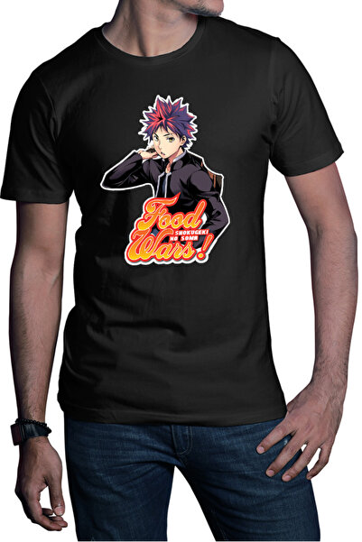 OEM Ανδρικό T-shirt Food Wars Souma Student Style Action Shokugeki